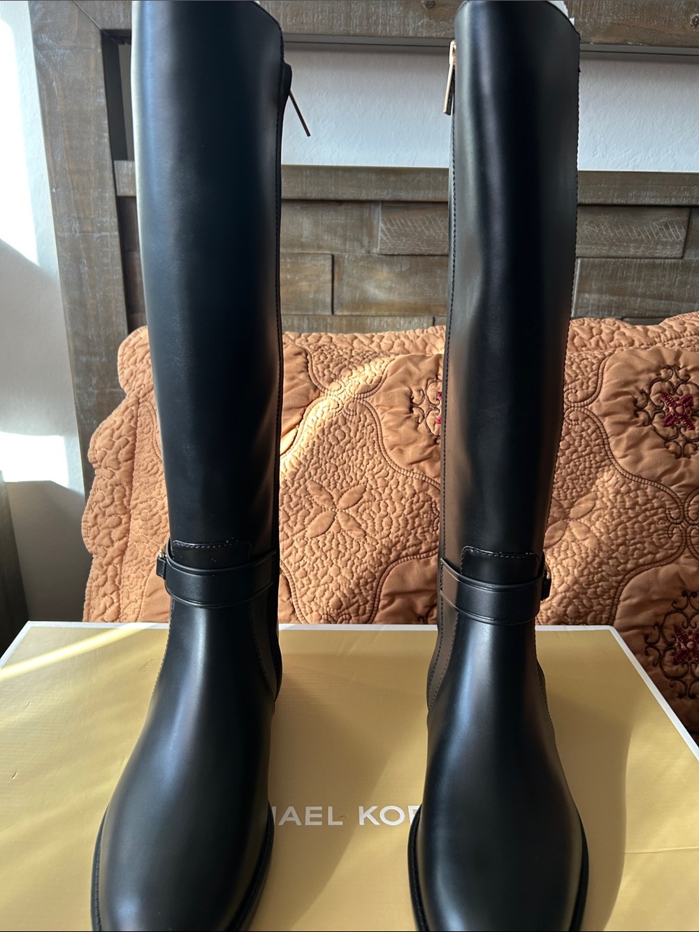 Michael Kors Black Over-the-Knee Riding Boots